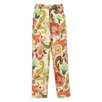 Etro Dames, Broeken, Veelkleurig, Maat: S Katoen
