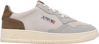 Autry Medalist Low tri-colour sneakers - men - Calf Suede/Rubber/Calf Leather/Cotton/Nylon - 40 - Grey