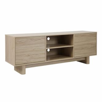 Oviala Mueble de TV escandinavo de 160 cm en madera clara