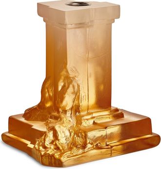 Kosta Boda Rocky Baroque Medium Crystal Candlestick in Orange at Nordstrom