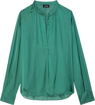 Zadig&Voltaire Top Tink con scollo a V - Verde