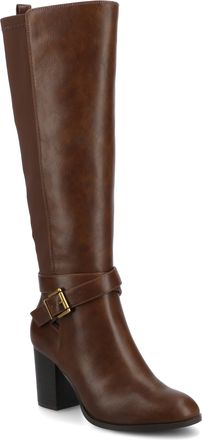 Journee Collection Womens Avalonn Knee High Extra Wide-Calf Dress Boots