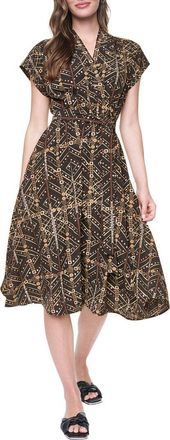DKNY Dkny Faux Wrap Midi Dress