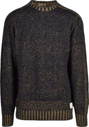 Bob Maglione Girocollo - Heren - Ronde hals truien - Blauw - 2XL - Wol - Truien & Vesten