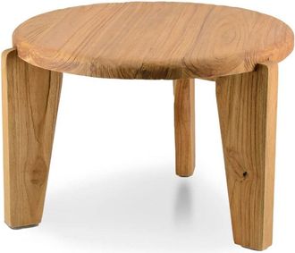 Moycor Mesa auxiliar 3 patas teca d. 60 cm