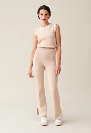 Claudie Pierlot Pantalon droit fentes cheville