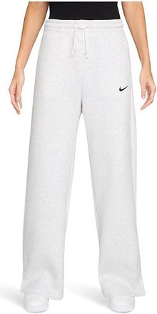 Nike Sportswear Phoenix Fleece High-Waisted Wide-Leg Pants Womens Casual Pants Birch Heather/Black : LG (US 12-14), Cotton/Polyester