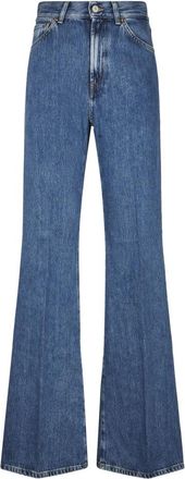 Dondup Amber Wide Leg 5-Pocket Jeans - Dames - Flared Jeans - Blauw - W25 - Katoen - Jeans