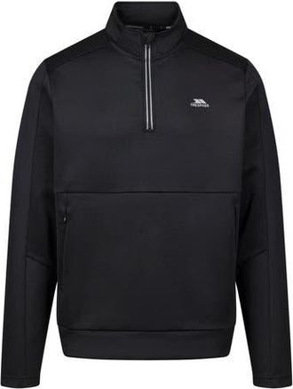 Trespass Jay Quarter Zip Long-Sleeved Top in Black at Nordstrom, Size Xx-Large