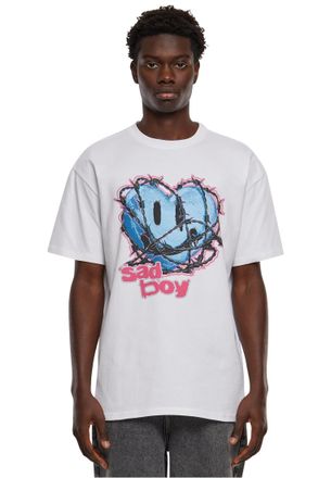 Mister Tee Male Collarless T-Shirt, White, S, White, S