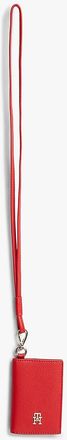 Tommy Hilfiger Womens Monogram Logo Lanyard & Card Holder - Red