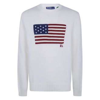 Polo Ralph Lauren Truien & Vesten, Heren, Wit, XL, Round-neck Truien