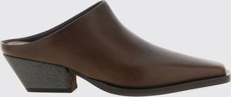 Brunello Cucinelli Sabot Brunello Cucinelli in pelle con monile