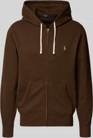 Polo Ralph Lauren Sweatjacke mit Kapuze in Dunkelbraun, Größe XXL