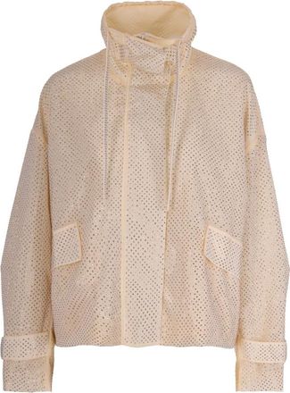 Pinko Lichte jassen - Dames - Zomerjassen - Beige - M - Nylon - Jassen