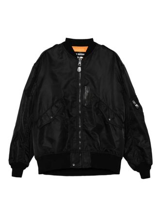 Junya Watanabe MA-1 jack met afwerking van bont - Zwart