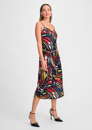 Isaac Mizrahi New York Trim Strap Slip Dress