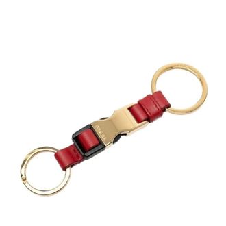 Prada Pre-owned Accessories, female, Red, Size: ONE SIZE Pre-owned Leather Key Holder Bag Charm