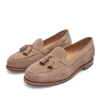 Heinrich Dinkelacker Slipper & Pantoletten - Loafer Wien Plain Tassel V - Gr. 40 (EU) - in Beige - f&uuml;r Damen