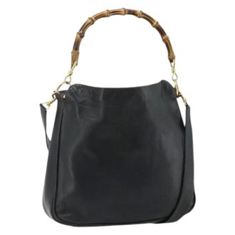 Gucci Pre-owned Handbags, female, Black, Size: ONE SIZE Pre-owned Vintage Shoulder Bag