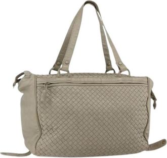 Bottega Veneta Pre-owned Vintage Handtas - Dames - Vintage Handtas - Beige - ONE Size - Leer - Vintage