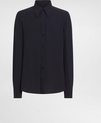 Dolce & Gabbana Cr&ecirc;pe De Chine Shirt - Man Shirts 37