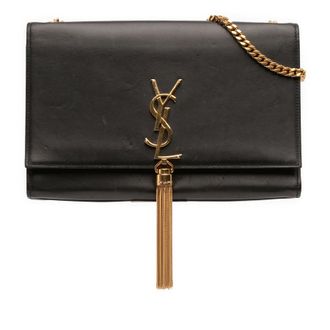 Saint Laurent Pre-owned Saint Laurent Medium Smooth Calfskin Classic Monogram Kate Tassel Crossbody Ladies L82F3I08TEG2D8J0