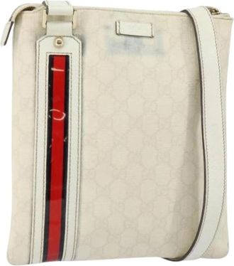 Gucci Pre-owned Plastic Cross Body Bag - Dames - Vintage Schoudertas - Wit - ONE Size - Vintage