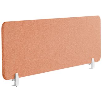Beliani Panel Separador Rojo Claro 160 X 40 Cm Poli&eacute;ster Pet Pantalla Ac&uacute;stica Wally