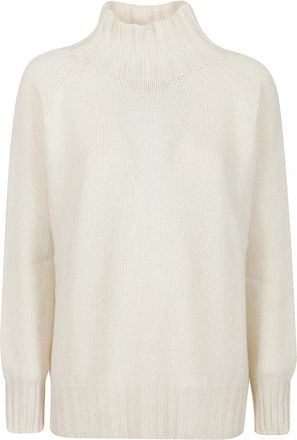Aragona Over Raglan Trui - Dames - Cashmere truien - Beige - M - Kasjmier - Truien & Vesten