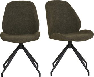 Moloo giratoria 360&deg; en tela verde (x2)