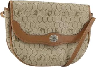 Dior Pre-owned Cross Body Bags, female, Beige, Size: ONE SIZE Pre-owned Vintage Shoulder Bag