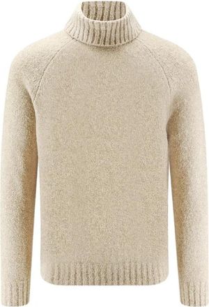 Brunello Cucinelli Roll Neck Sweater - Heren - Coltruien - Beige - XL - Truien & Vesten