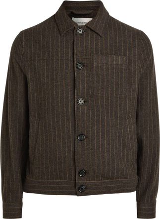 Oliver Spencer Buffalo Striped Wool-blend Overshirt - Brown - 52 (UK42 / XL)