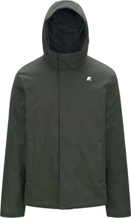 K-Way Light Jackets, male, Green, XL, Jacko Twill Marmotta Jacket