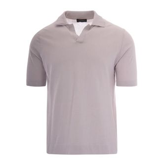 Ballantyne Polo Shirts, male, Gray, Size: 2XL Short Sleeve Polo