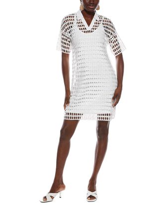Marc Cain Woven Eyelet Mini Dress