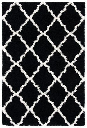 Safavieh Alfombra negro/beige 122 x 183 cm