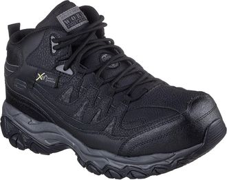 Skechers Mens Holdredge Hiking Boots with Lug Sole in Black - Size UK 11