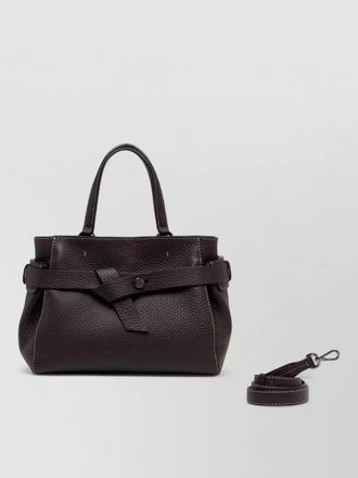 Gianni Chiarini miranda tote bag textured leather handles strap