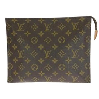 Louis Vuitton Pre-owned Pochette Toilette Monogram Clutch - unisex - Pre-owned - Bruin - Maat: ONE Size Taf