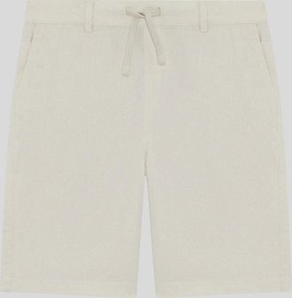 Lyle & Scott Lyle And Scott Mens Linen Blend Shorts - White - Size: 10/11 y