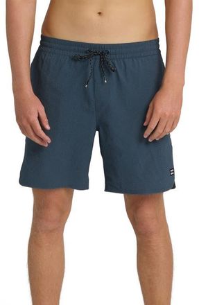 Billabong Reform Layback Swim Trunks in Dark Denim at Nordstrom, Size X-Large