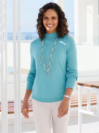 Casual Looks Stehkragenpullover »Pullover«