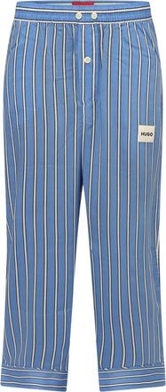 HUGO BOSS Hugo Kleo Lyocell gestreepte pyjamabroek voor dames (Blauw)