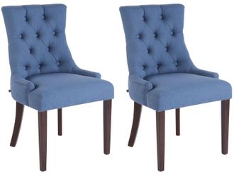 Clp Clp - Set De 2 Sillas De Comedor Aberdeen Antiguo Azul