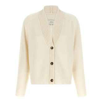 Loulou Studio Truien & Vesten, Dames, Wit, S, Kasjmier, Kaia Cardigan