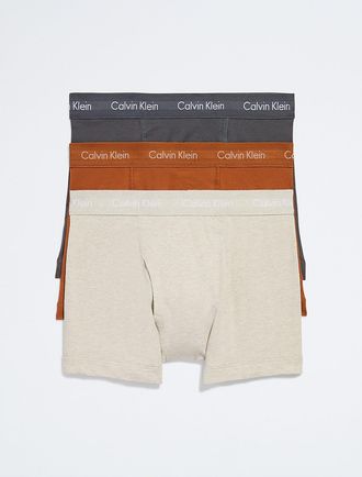 Calvin Klein Mens Cotton Stretch 3 Pack Trunk - Multi - XL