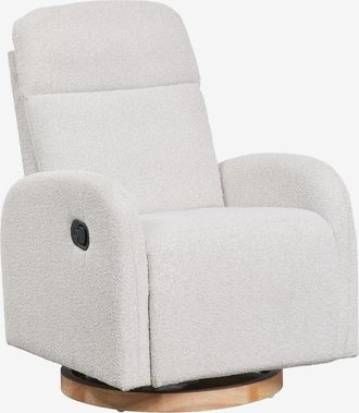 Sklum Pack De 2 Sillones Reclinables Y Giratorios En Tela Boucl&eacute; Vako Sklum