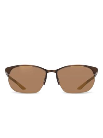 Nike metal frame sunglasses - Brushed Walnut / Amber Mirror